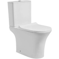 Унитаз-компакт безободковый с сиденьем микролифт Orange С01-000W