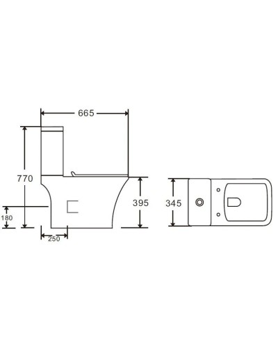 Унитаз-компакт безободковый с сиденьем микролифт Orange C02-000W