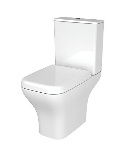 Унитаз компакт Vitra Polar Open-Back 9843B003-7201 с бачком и сиденьем Микролифт