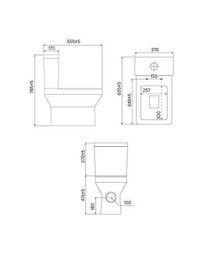 Унитаз компакт Iddis Bild BIL2DSEi24 с бачком и сиденьем Микролифт