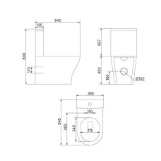 Унитаз компакт Iddis Stone STNRDSEi24 с бачком и сиденьем Микролифт