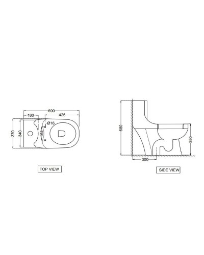 Унитаз-компакт с сиденьем микролифт Jaquar Continental CNS-WHT-851S300SPP