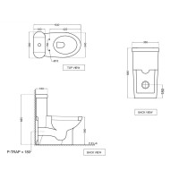 Унитаз-компакт с сиденьем микролифт Jaquar Solo SLS-WHT-6851P180PP