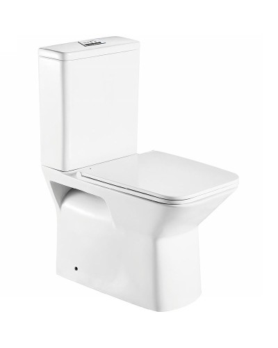 Унитаз компакт WeltWasser Zinnbach 001 GL-WT 10000009967 Белый глянец с бачком и сиденьем Микролифт