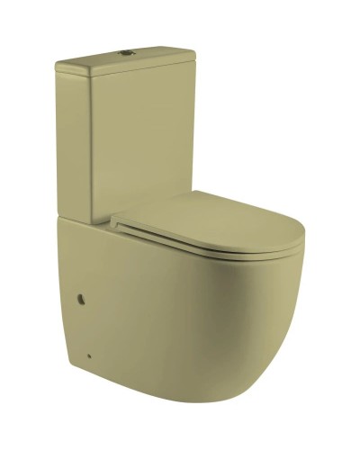 Унитаз-компакт безободковый с сиденьем микролифт WeltWasser Merzbach 001MT-GN