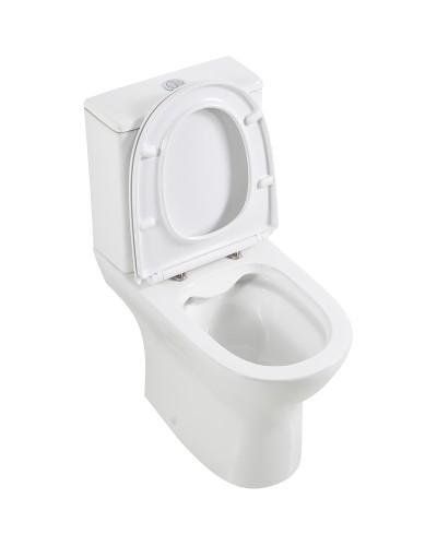 Унитаз компакт BelBagno Lounge BB045CPR/BB045/051SC без бачка с сиденьем Микролифт