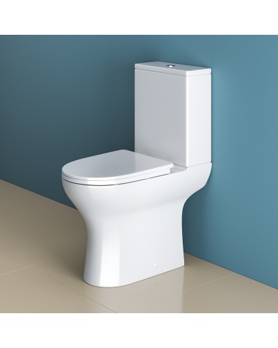 Унитаз компакт BelBagno Lounge BB045CPR/BB045/051SC без бачка с сиденьем Микролифт