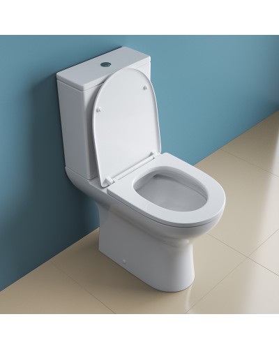 Унитаз компакт BelBagno Lounge BB045CPR/BB045/051SC без бачка с сиденьем Микролифт