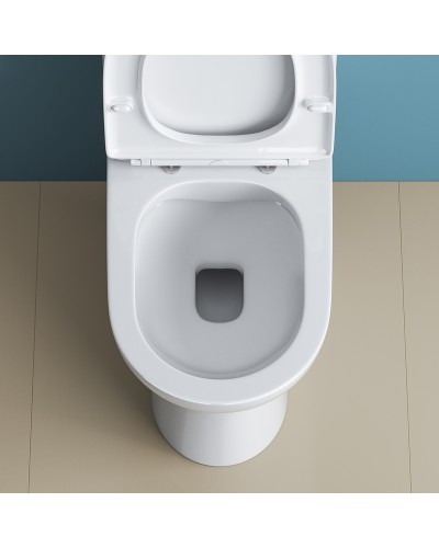 Унитаз компакт BelBagno Lounge BB045CPR/BB045/051SC без бачка с сиденьем Микролифт