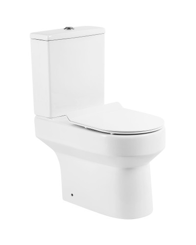 Унитаз компакт BelBagno Norma BB339CPR/BB2111SC без бачка с сиденьем Микролифт