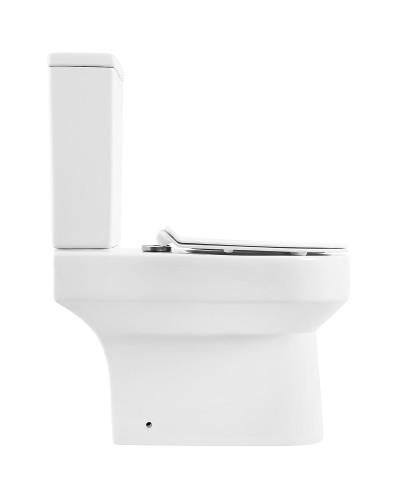 Унитаз компакт BelBagno Norma BB339CPR/BB2111SC без бачка с сиденьем Микролифт