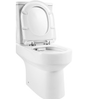 Унитаз компакт BelBagno Norma BB339CPR/BB2111SC без бачка с сиденьем Микролифт