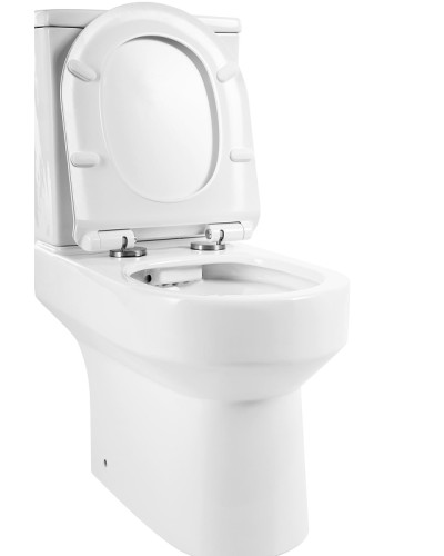 Унитаз компакт BelBagno Norma BB339CPR/BB2111SC без бачка с сиденьем Микролифт