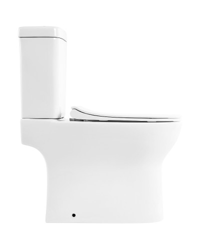 Унитаз компакт BelBagno Steam BB130CPR/BB130SC без бачка с сиденьем Микролифт