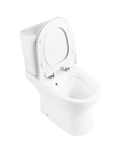 Унитаз компакт BelBagno Steam BB130CPR/BB130SC без бачка с сиденьем Микролифт