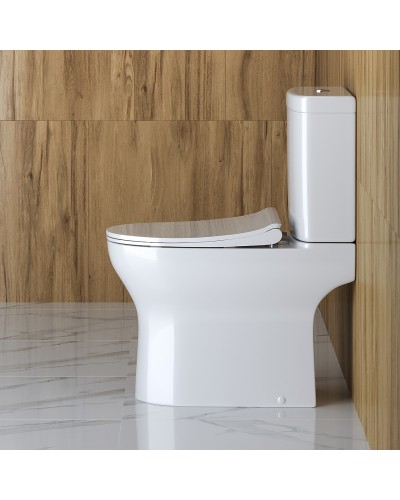 Унитаз компакт BelBagno Steam BB130CPR/BB130SC без бачка с сиденьем Микролифт