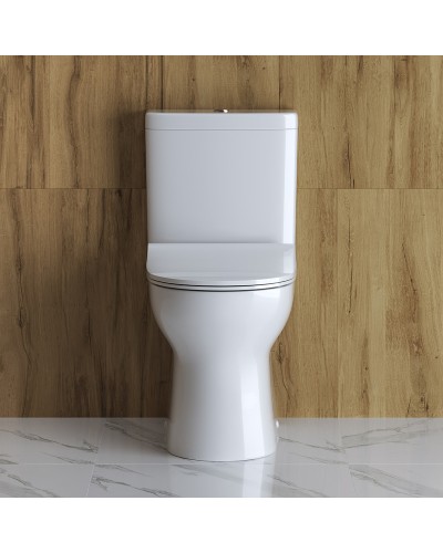 Унитаз компакт BelBagno Steam BB130CPR/BB130SC без бачка с сиденьем Микролифт