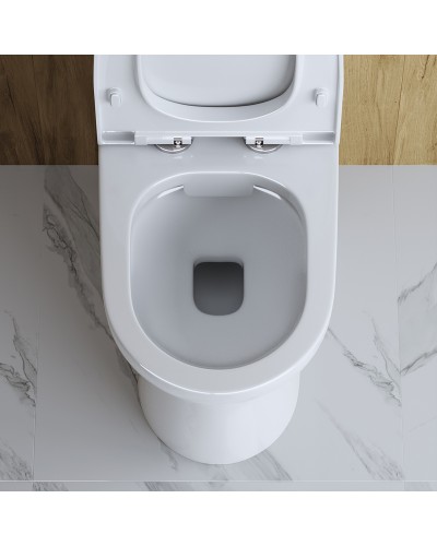 Унитаз компакт BelBagno Steam BB130CPR/BB130SC без бачка с сиденьем Микролифт