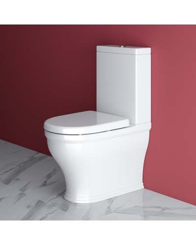 Унитаз компакт Cezares Giubileo CZR-165-CPR/CZR-6045-SC с бачком с сиденьем Микролифт