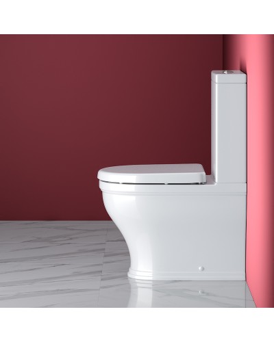 Унитаз компакт Cezares Giubileo CZR-165-CPR/CZR-6045-SC с бачком с сиденьем Микролифт