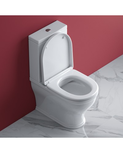 Унитаз компакт Cezares Giubileo CZR-165-CPR/CZR-6045-SC с бачком с сиденьем Микролифт