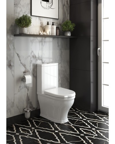 Унитаз компакт Cezares Giubileo CZR-165-CPR/CZR-6045-SC с бачком с сиденьем Микролифт