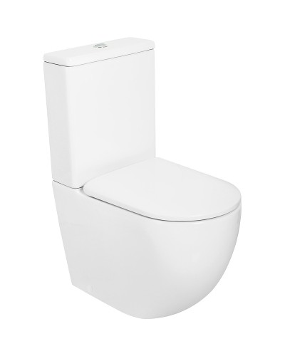 Унитаз компакт Cezares Stylus CZR-152-CPR/CZR-GN-SC без бачка с сиденьем Микролифт