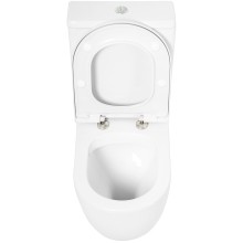 Унитаз компакт Cezares Stylus CZR-152-CPR/CZR-GN-SC без бачка с сиденьем Микролифт