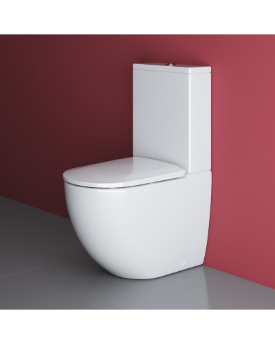 Унитаз компакт Cezares Stylus CZR-152-CPR/CZR-GN-SC без бачка с сиденьем Микролифт