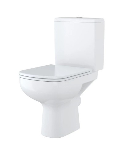 Унитаз-компакт безободковый с сиденьем микролифт Cersanit Colour KO-COL011-3/5-COn-DL-w