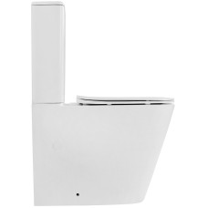 Унитаз компакт Abber Rechteck AC1210TMW Белый матовый с бачком и сиденьем Микролифт