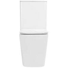 Унитаз компакт Abber Rechteck AC1210TMW Белый матовый с бачком и сиденьем Микролифт