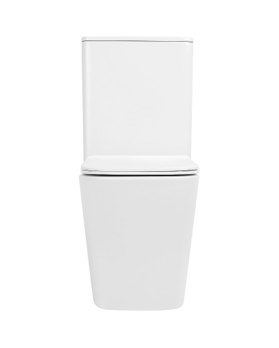 Унитаз компакт Abber Rechteck AC1210TMW Белый матовый с бачком и сиденьем Микролифт
