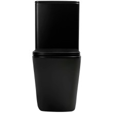 Унитаз компакт Abber Rechteck AC1210TMB Черный матовый с бачком и сиденьем Микролифт