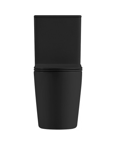 Унитаз компакт Abber Bequem AC1112TMB Черный матовый с бачком и сиденьем Микролифт