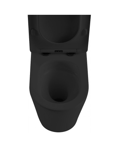 Унитаз компакт Abber Bequem AC1112TMB Черный матовый с бачком и сиденьем Микролифт