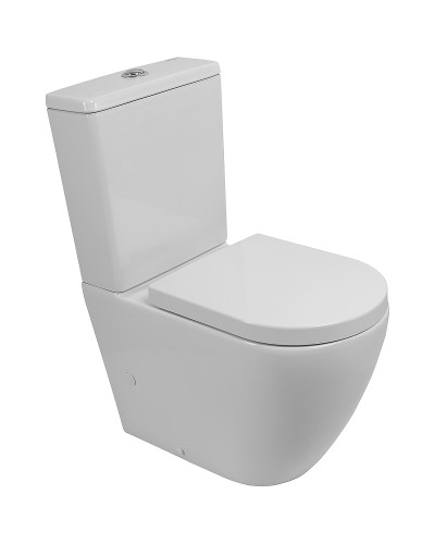 Унитаз компакт BelBagno Sfera-Tor BB2141CP-TOR/BB2141T/BB865SC с бачком и сиденьем Микролифт