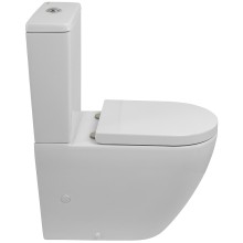 Унитаз компакт BelBagno Sfera-Tor BB2141CP-TOR/BB2141T/BB865SC с бачком и сиденьем Микролифт