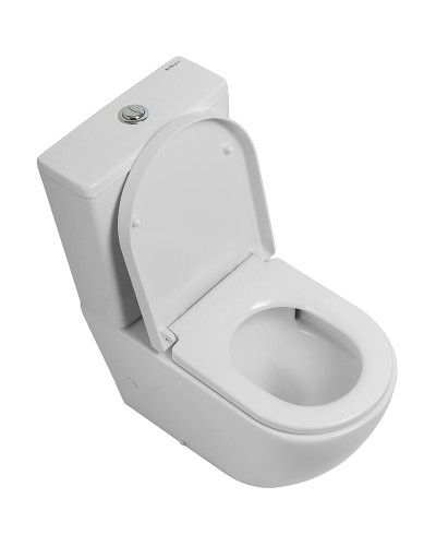 Унитаз компакт BelBagno Sfera-Tor BB2141CP-TOR/BB2141T/BB865SC с бачком и сиденьем Микролифт