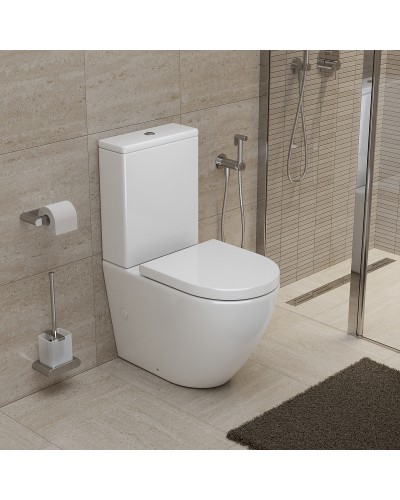 Унитаз компакт BelBagno Sfera-Tor BB2141CP-TOR/BB2141T/BB865SC с бачком и сиденьем Микролифт
