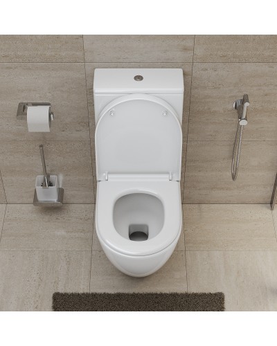 Унитаз компакт BelBagno Sfera-Tor BB2141CP-TOR/BB2141T/BB865SC с бачком и сиденьем Микролифт