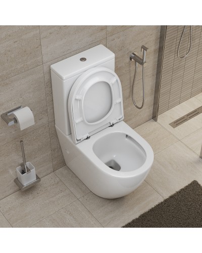Унитаз компакт BelBagno Sfera-Tor BB2141CP-TOR/BB2141T/BB865SC с бачком и сиденьем Микролифт