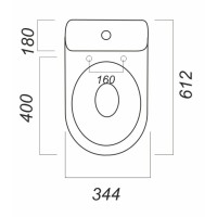 Унитаз-компакт косой выпуск с сиденьем полипропилен Sanita Лада эконом LDASACC01090111