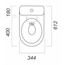Унитаз-компакт косой выпуск с сиденьем полипропилен Sanita Лада эконом LDASACC01090111