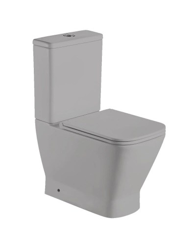 Унитаз-компакт безободковый с сиденьем микролифт WeltWasser Rotbach 001MT-GR