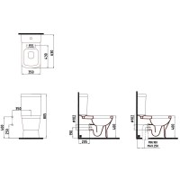 Унитаз-компакт безободковый с функцией биде с сиденьем микролифт Bien Neptun NPKD06301VE0W5SZ0