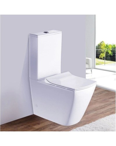 Унитаз-компакт безободковый с сиденьем микролифт Esbano Duero-C ESUNDUERCW