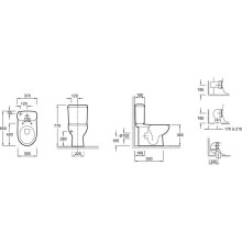 Унитаз Jacob Delafon Panache E1370-00 без сиденья и бачка