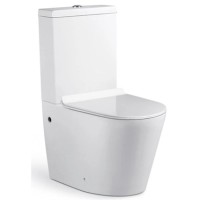 Унитаз-компакт безободковый с сиденьем микролифт Timo Inari TK-501