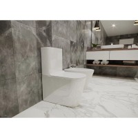 Унитаз-компакт безободковый с сиденьем микролифт Timo Inari TK-501